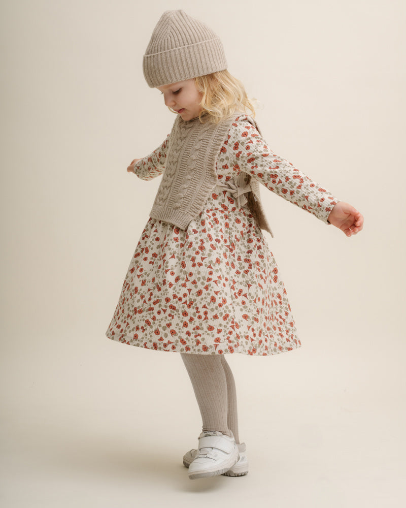garbo&friends/Rib Jersey LS Dress 1-2y/3-4y (長袖ワンピース)
