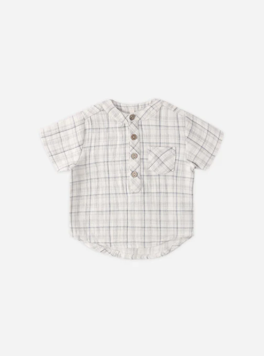 QUINCY Mae/JAXSON SHIRT /BLUE PLAID /シャツ【18-24M/2-3Y】