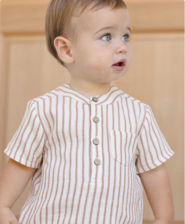 QUINCY Mae/JAXSON SHIRT /VINTAGE STRIPE /シャツ【18-24M/2-3Y】
