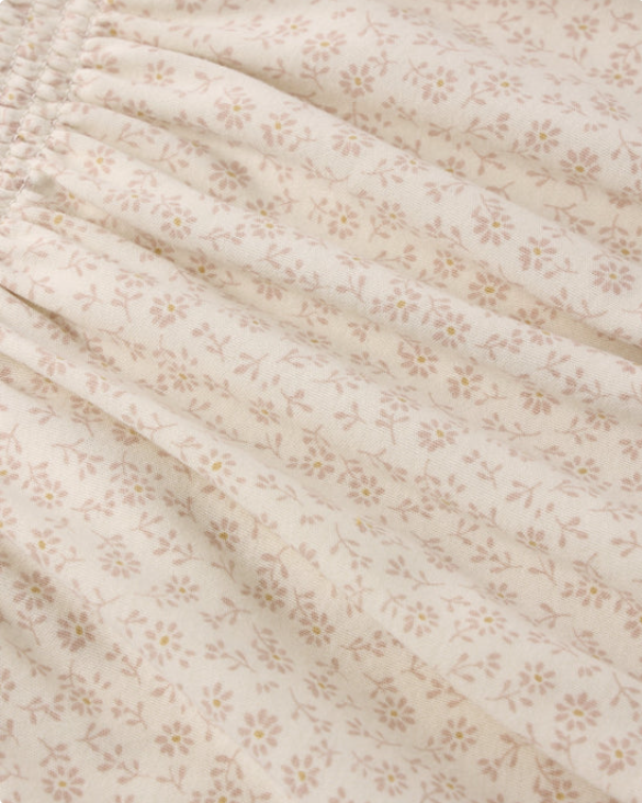 QUINCY Mae/SMOCKED JERSEY DRESS /DITSY /ワンピース【2-3Y/4-5Y】