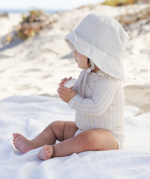 QUINCY Mae/BYRON RASHGUARD OP /BLUE + BS STRIPE /スイムウェア【18-24M/2-3Y/4-5Y】