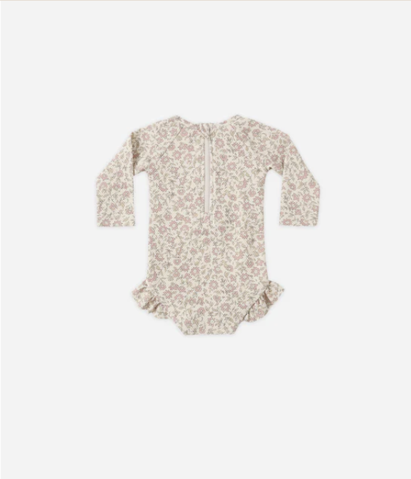 QUINCY Mae/OLIVIA RASHGUARD ONE-PIECE /DAHLIA /ラッシュガードワンピース【18-24M/2-3Y/4-5Y】