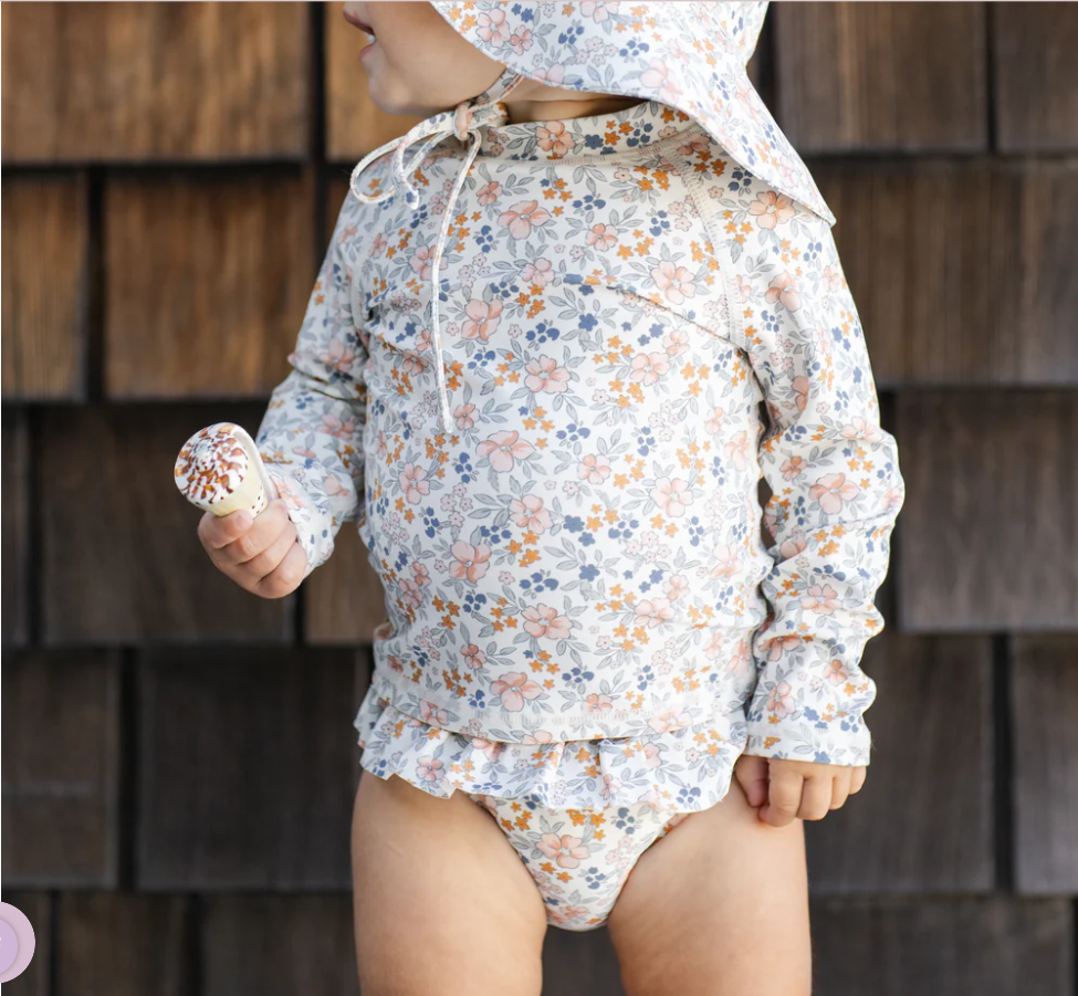 Rylee+Cru /RASHGUARD GIRLS SET /FLOWER FIELDS /ラッシュガードセット【18-24M/2-3Y/4-5Y】