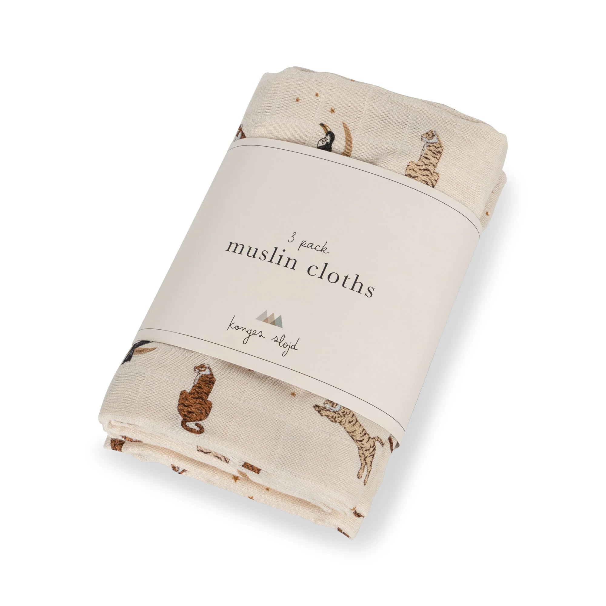 Konges Slojd/3 PACK MUSLIN CLOTH GOTS おくるみ3枚セット