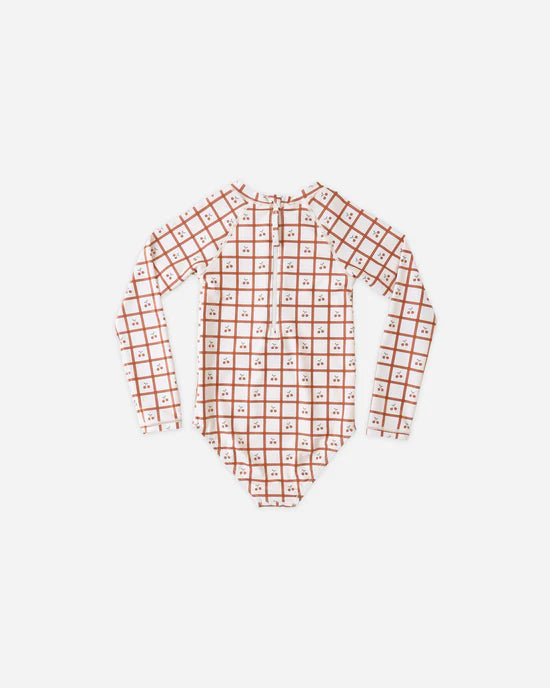 Rylee+Cru /DELPHINE RASHGUARD OP /CHERRY CHECK /ラッシュガード【18-24M/2-3Y/4-5Y】