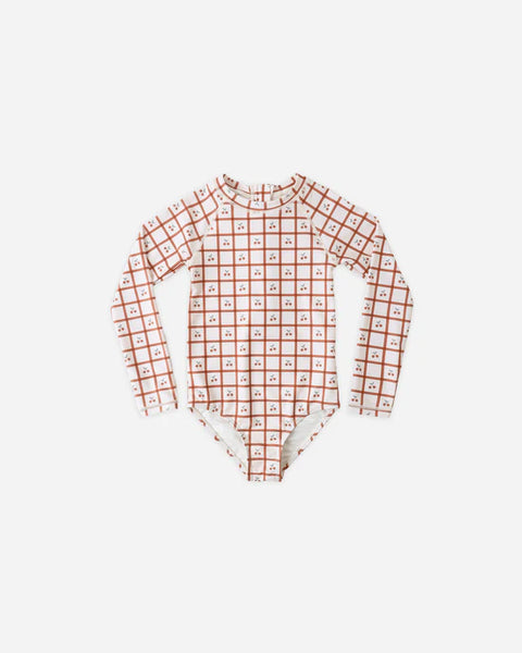 ダーリッチ　モノグラムDRラッシュガード Rylee+Cru /DELPHINE RASHGUARD OP /CHERRY CHECK /ラッシュガード【18