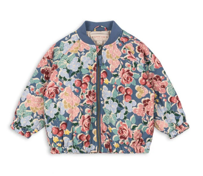 Konges Slojd/JUNO PRINTED BOMBER JACKET/BLOOMIEGRAPE BLUES【18ヶ月/2歳/3歳/4歳】