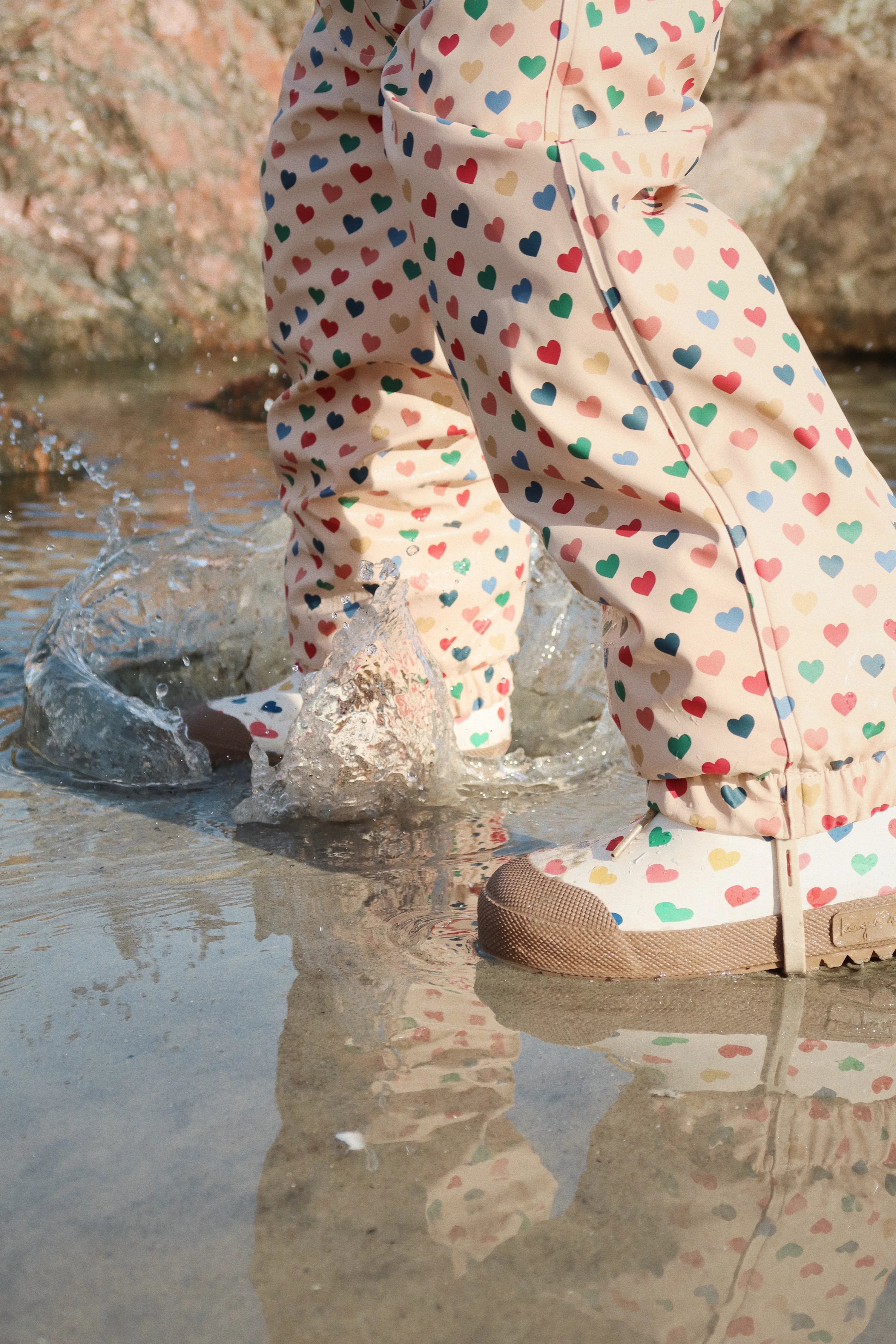 Konges Slojd/THERMO BOOTS/ハート柄ブーツ 【17.8cm/19cm/21.8cm】