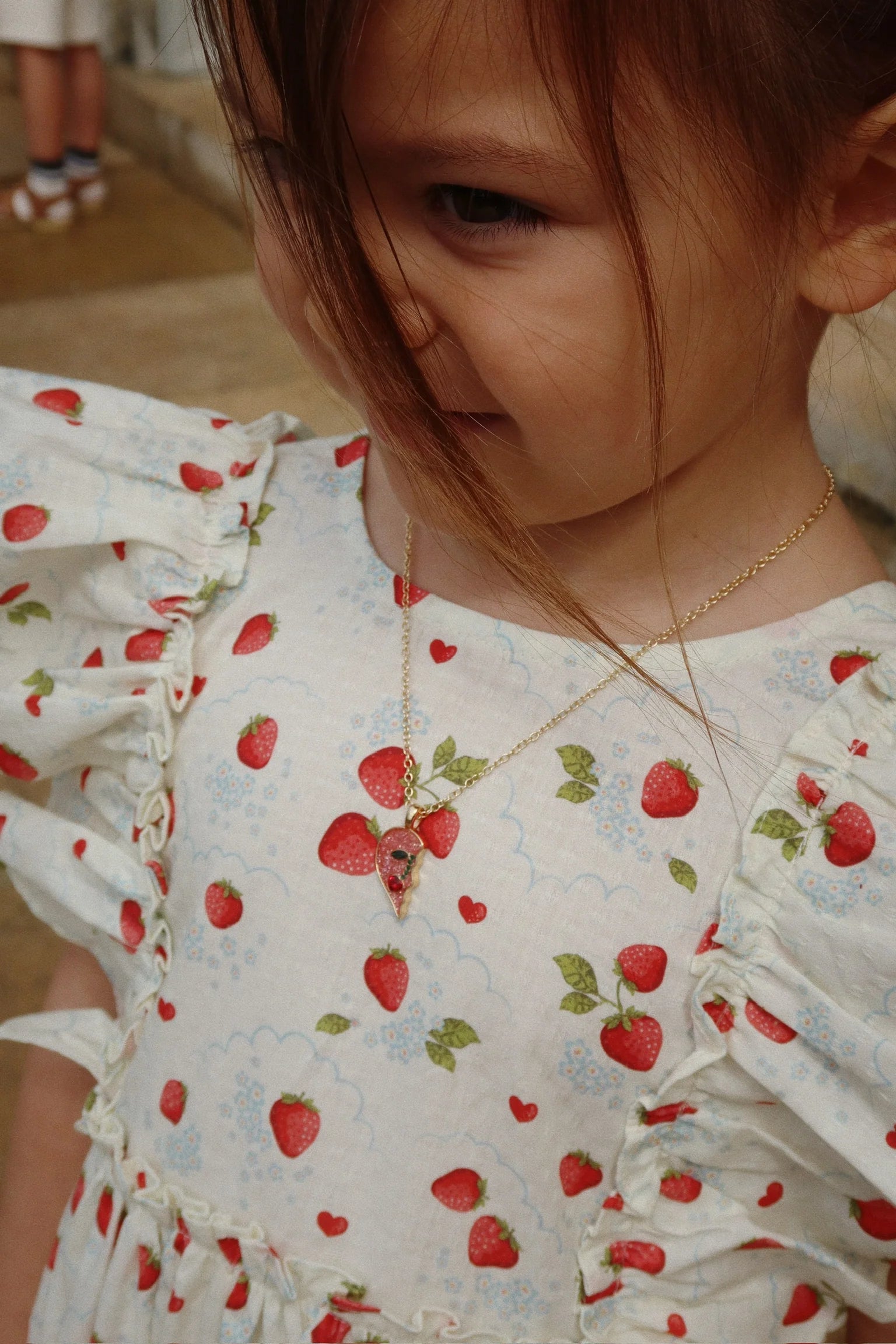 Konges Slojd/EVIA BOW DRESS /MARMALADE【18ヶ月~4歳】
