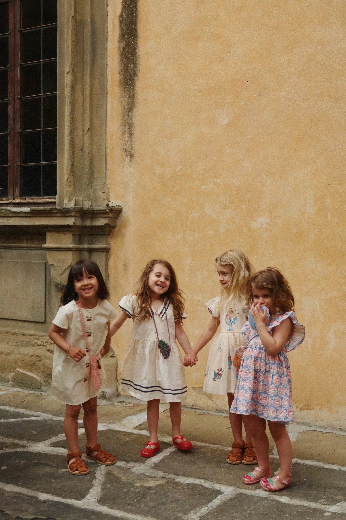 Konges Slojd/KIM FRILL DRESS GOTS/SNACK TIME/ドレス【18ヶ月/2歳/3歳/4歳】