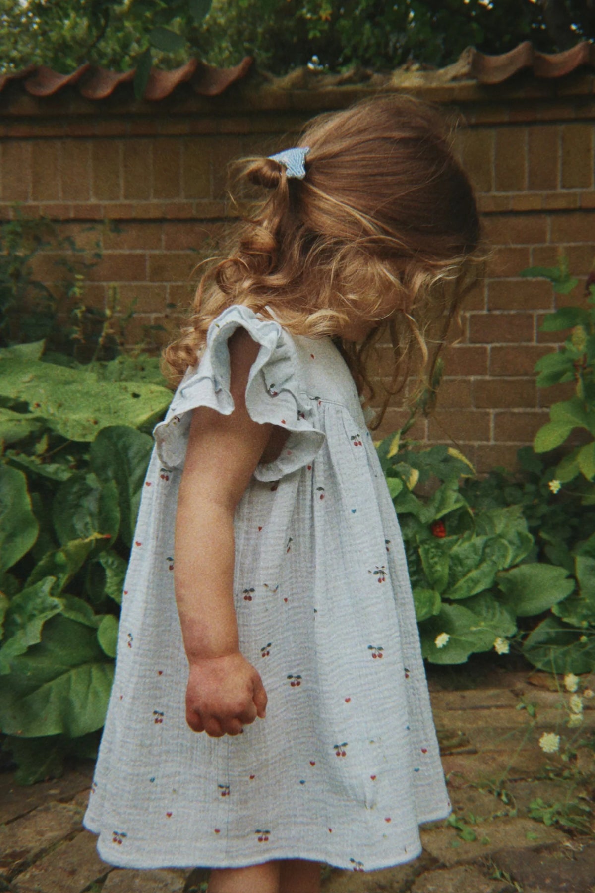 Konges Slojd/COCO DRESS GOTS/2Y/CHERRY BLUE COEUR/ドレス【2歳/3歳/4歳】