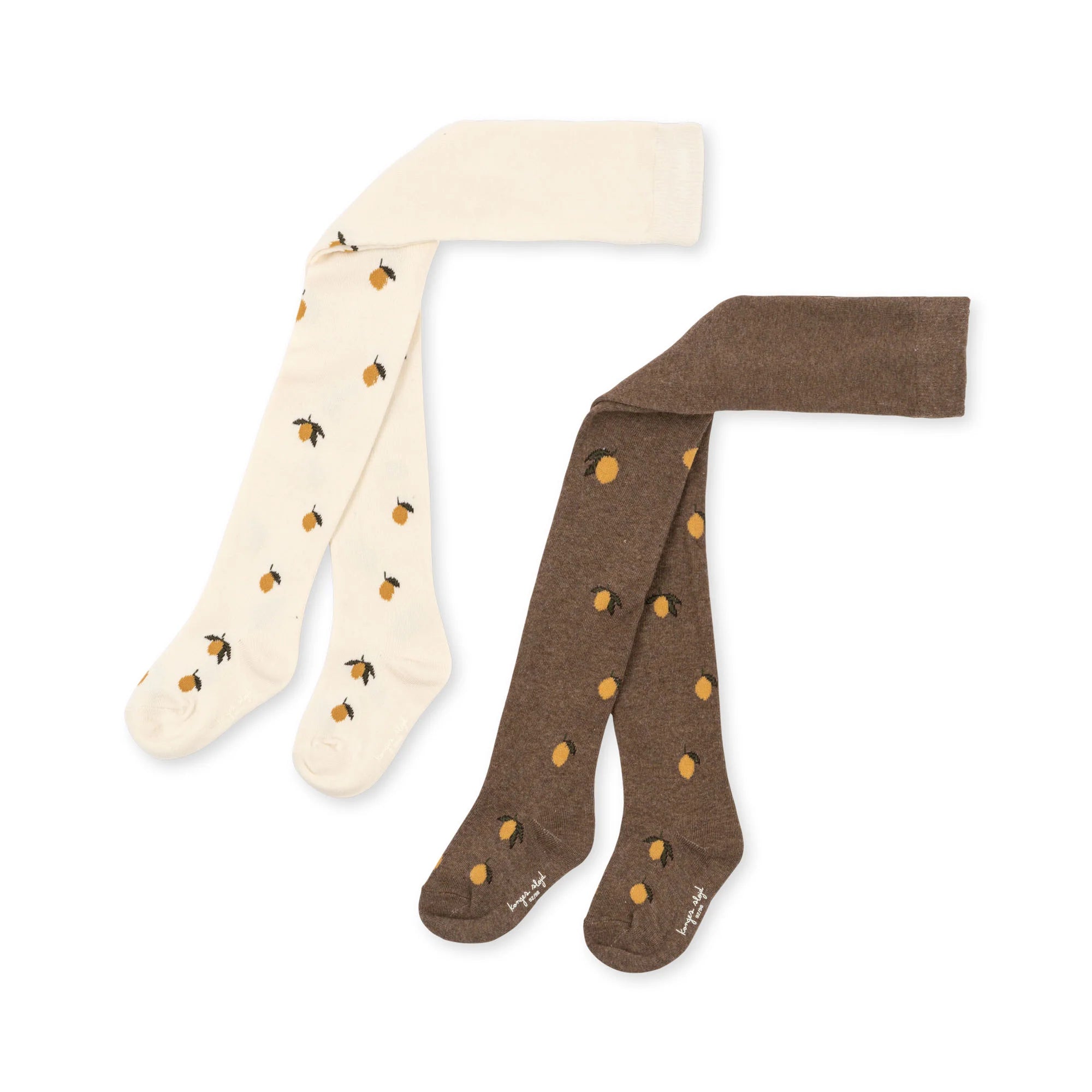Konges Slojd/2 PACK JACQUARD TIGHTS/レモン柄タイツ2P 【6-9ヶ月~6-7歳】