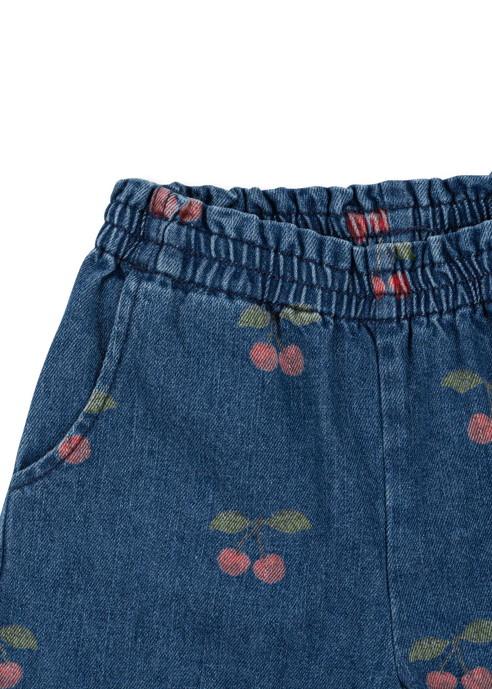 Konges Slojd/MAGOT FRILL PANTS/チェリー柄デニムパンツ【2歳/3歳/4歳】