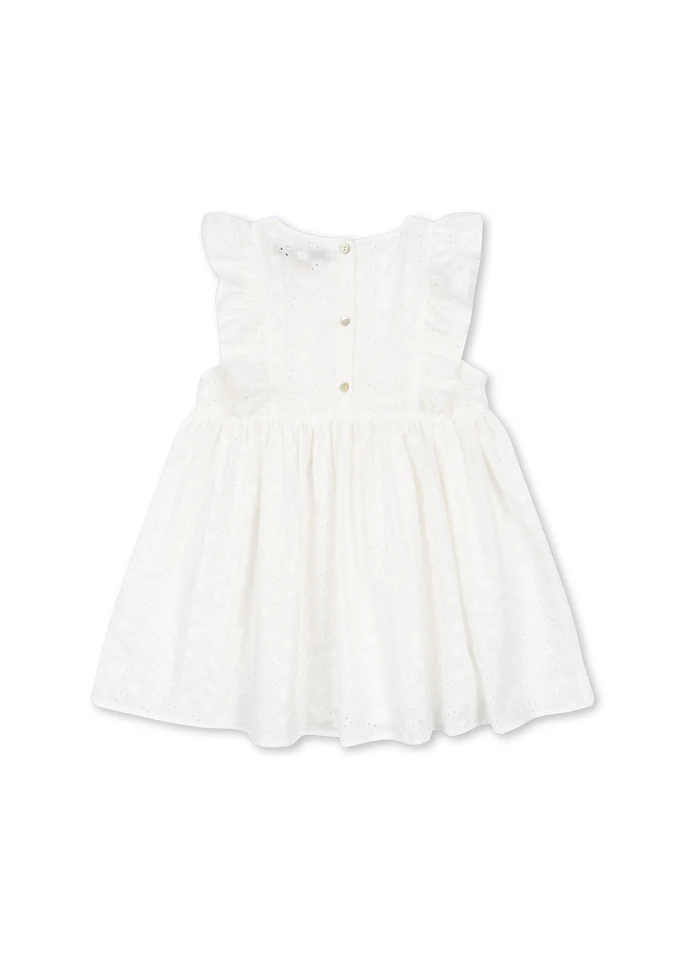 Konges Slojd/ LACEY DRESS /OPTIC WHITE【18ヶ月~4歳】