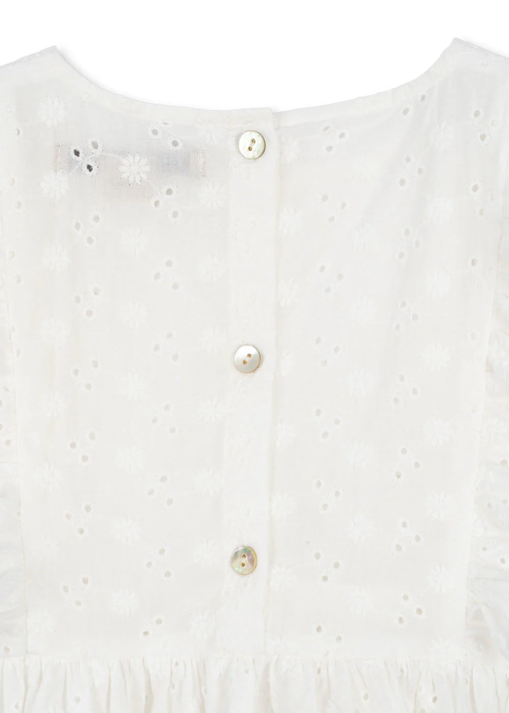 Konges Slojd/ LACEY DRESS /OPTIC WHITE【18ヶ月~4歳】