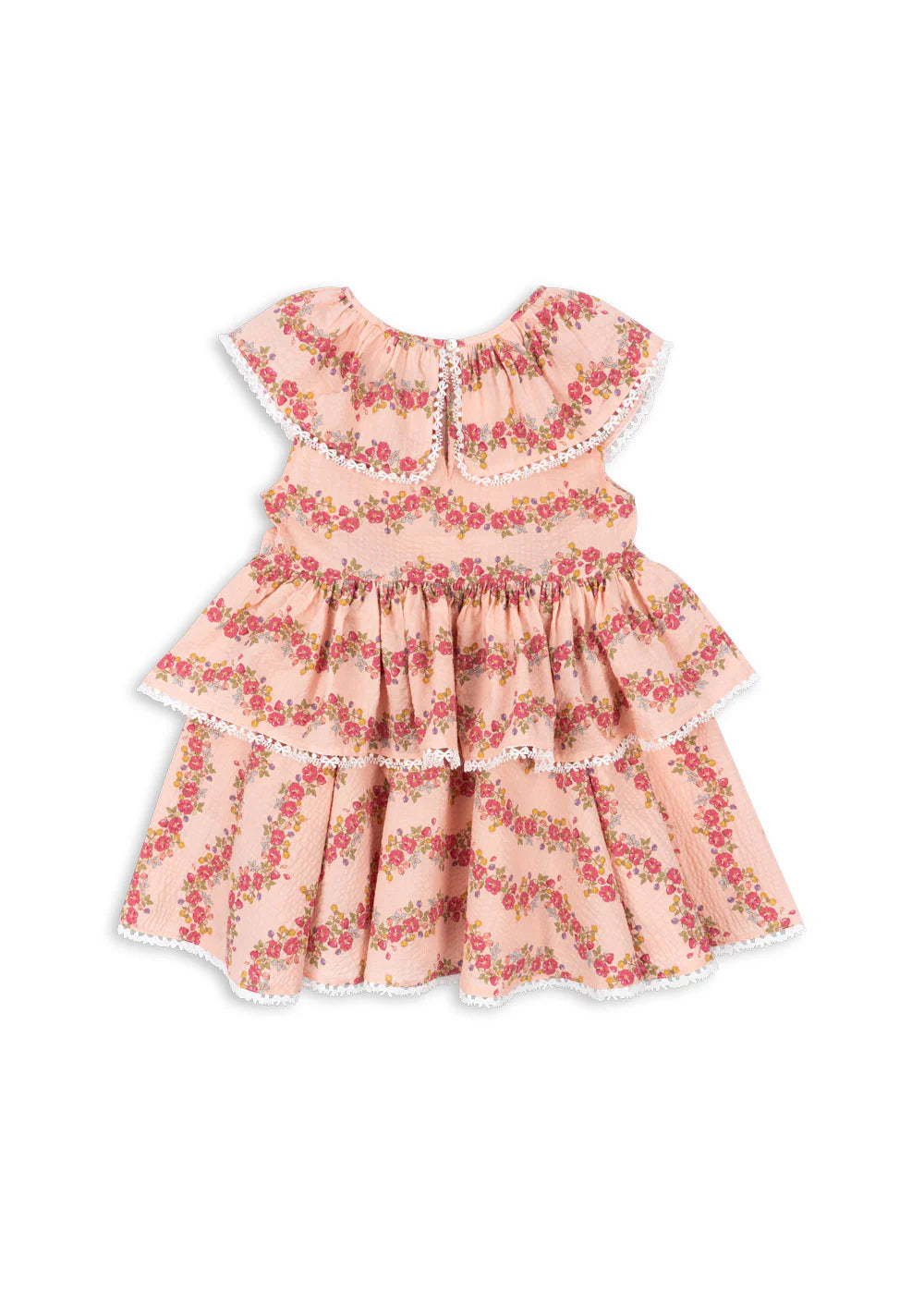 Konges Slojd/BELLA FRILL DRESS/ FLORIA PINK【18ヶ月~4歳】