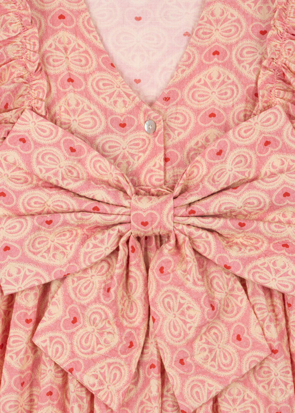 Konges Slojd/ AVA BOW DRESS /LACY PINK【18ヶ月~4歳】