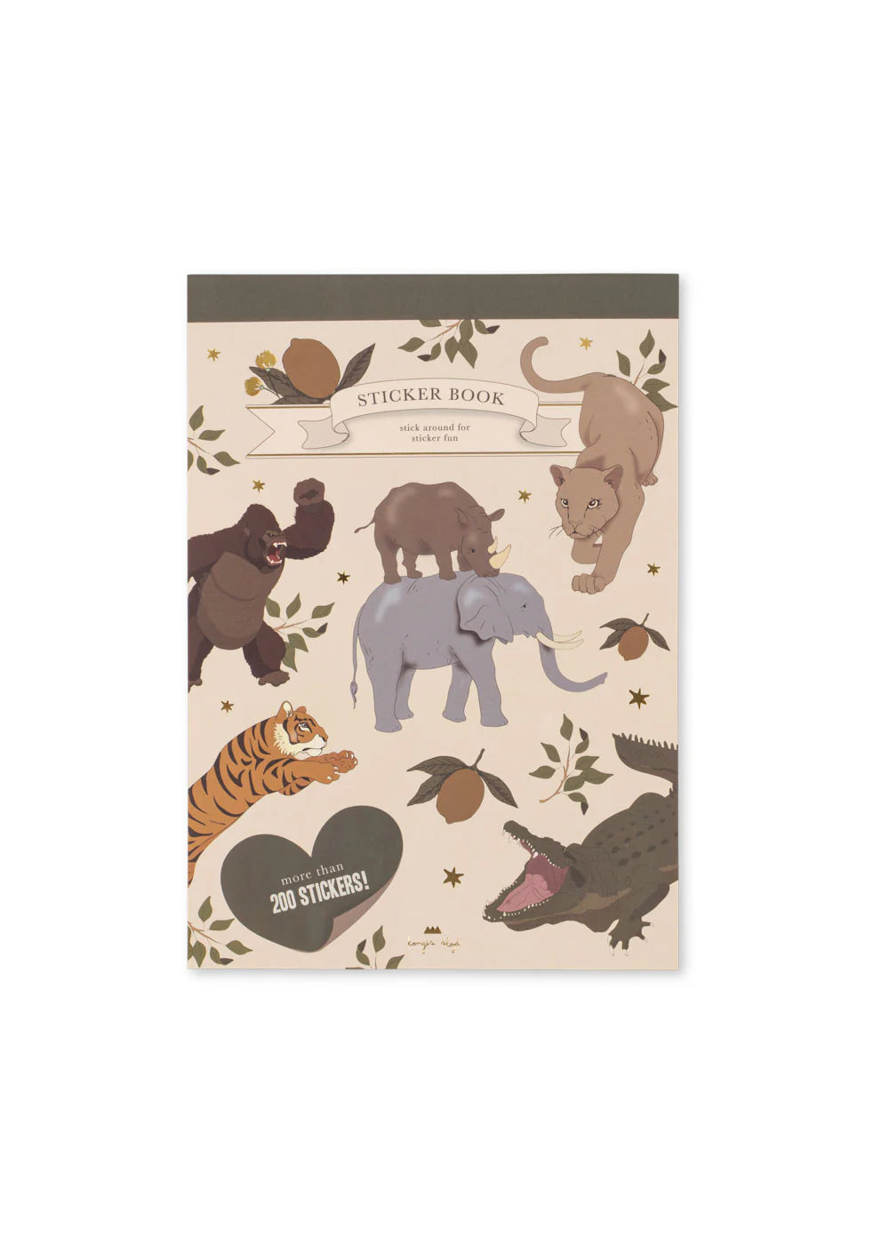 Konges Slojd/ A STICKER A DAY/ シール帳 【PINK/TIGER】