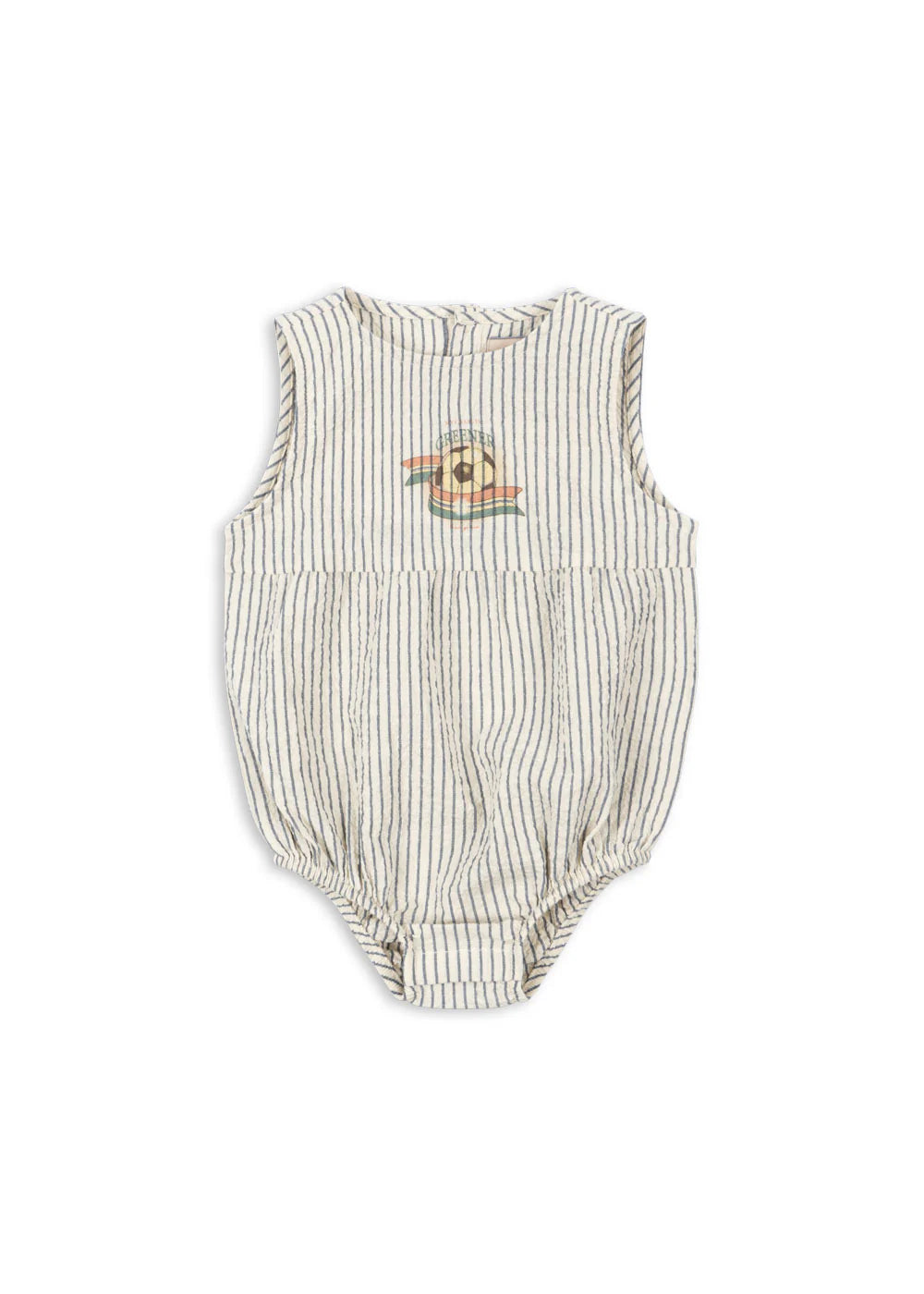 Konges Slojd/ELLIOT ROMPER/ STRIPE BLUIE/ ロンパース【9ヶ月/18ヶ月】