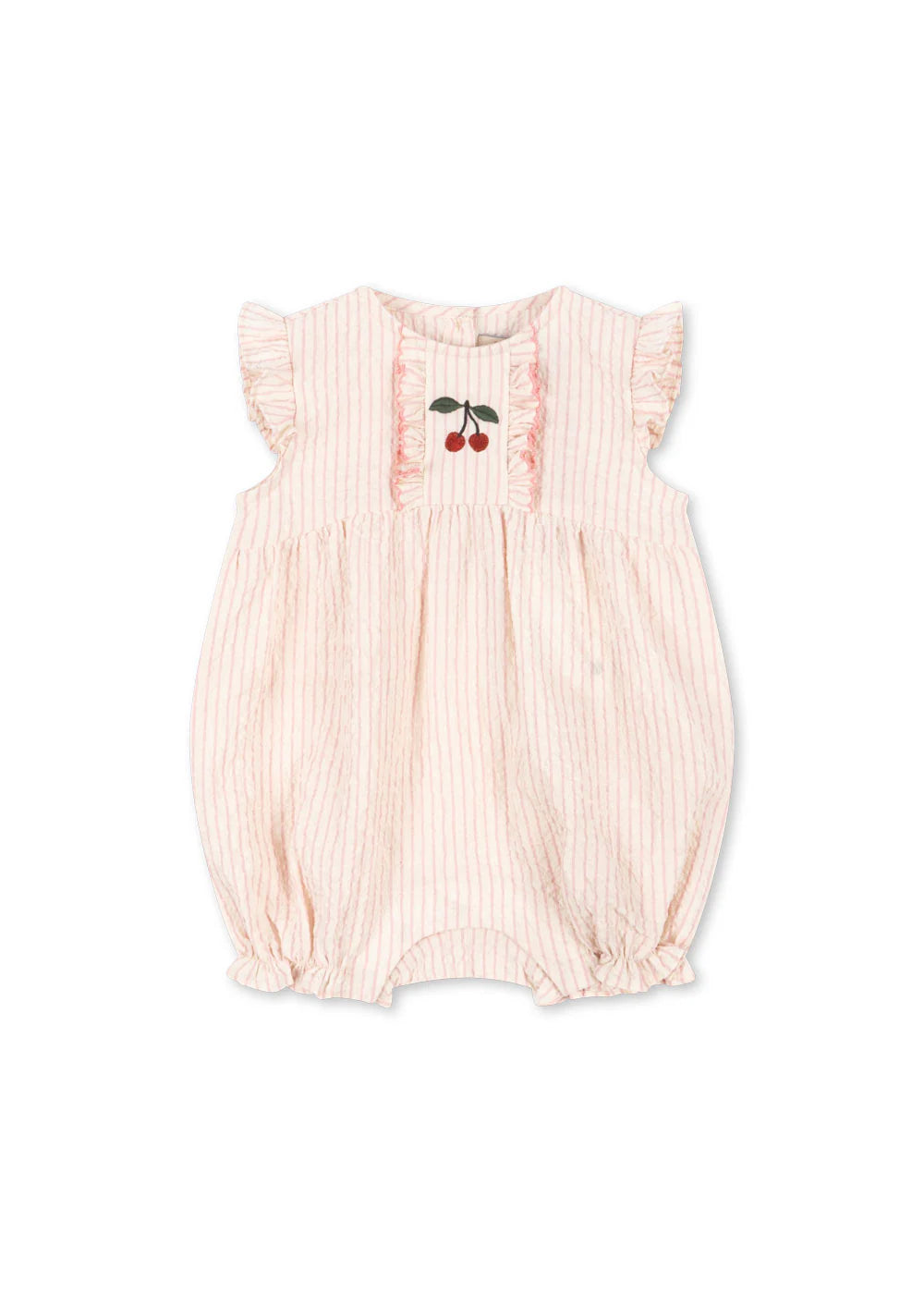 Konges Slojd/ ELLIE FRILL ROMPER / PEONY STRIPE/ ロンパース【9ヶ月/18ヶ月】