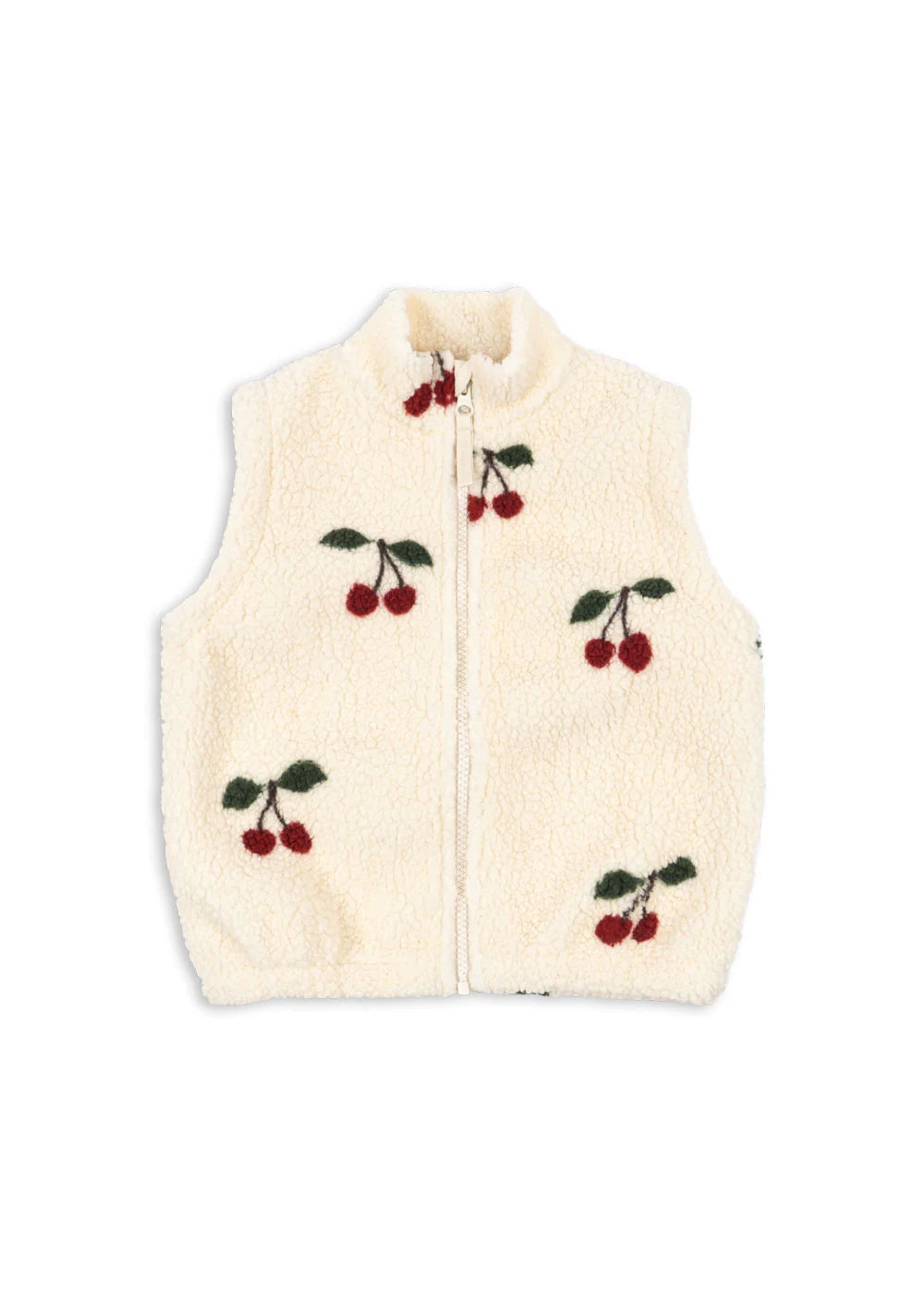 Konges Slojd/JODY TEDDY VEST GRS/ チェリー柄ベスト 【18ヶ月/2歳/3歳/4歳】