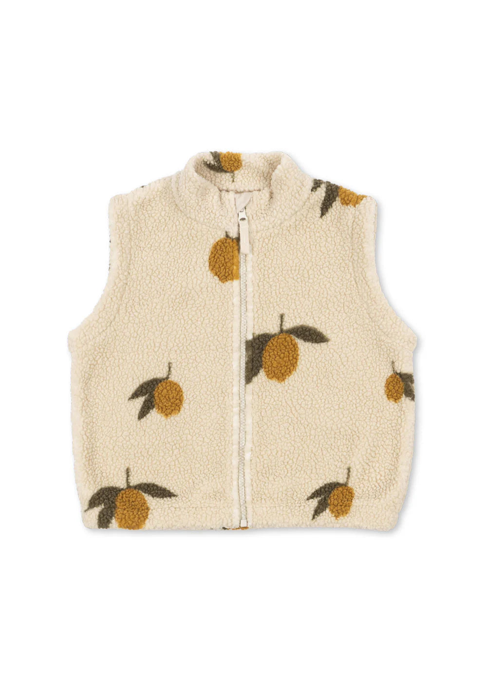 Konges Slojd/JODY TEDDY VEST GRS/ レモン柄ベスト 【18ヶ月/2歳/3歳/4歳】