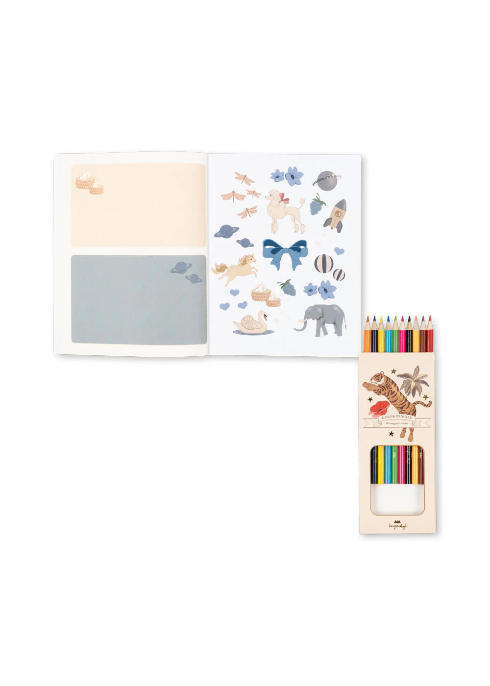 Konges Slojd/ ACTIVITY BOOK/ アクティビティブックと色鉛筆セット