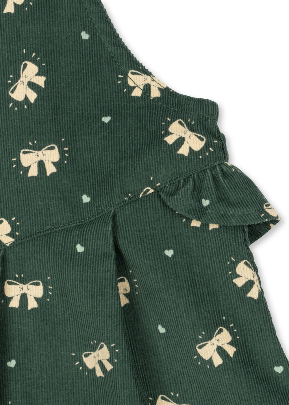 Konges Slojd/AVERY FRILL OVERALL DRESS/ オーバーオールワンピース【2歳/3歳/4歳】