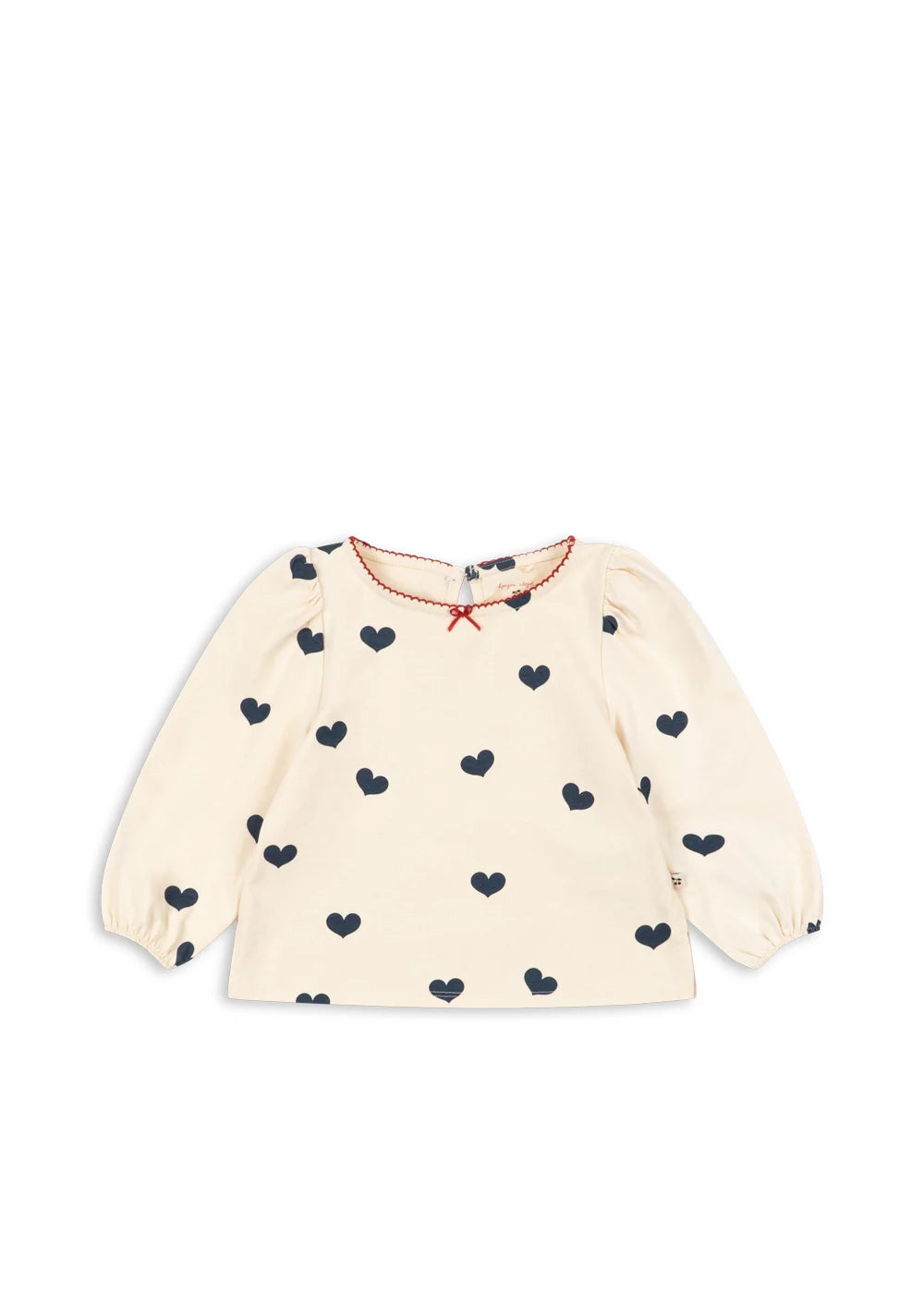 Konges Slojd/DREY SLIT BLOUSE GOTS/CUORE TRICOLORE/ブラウス【18ヶ月/2歳/3歳/4歳】