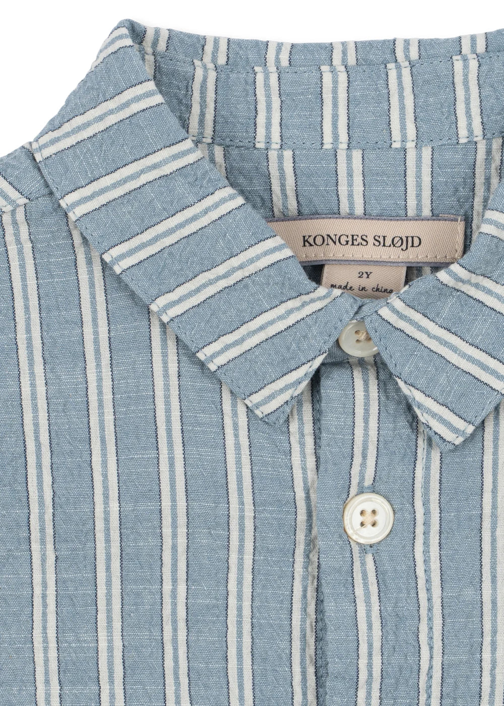 Konges Slojd/ELLIOT SS SHIRT GOTS/TRIO BLEU STRIPE/シャツ【18ヶ月/2歳/3歳/4歳】