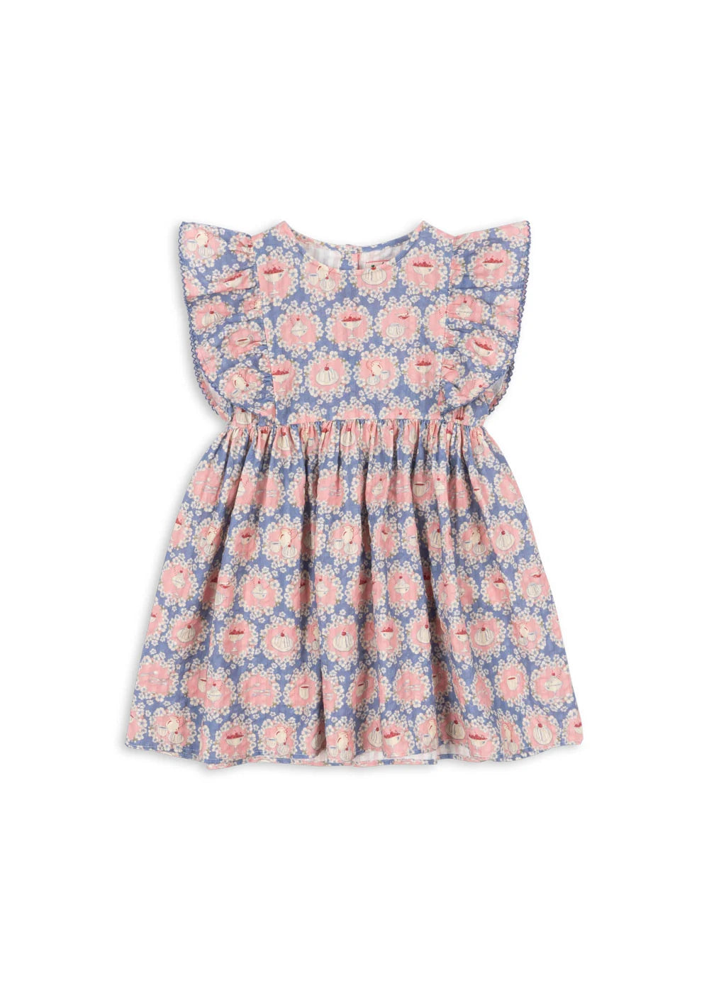 Konges Slojd/KIM FRILL DRESS GOTS/SNACK TIME/ドレス【18ヶ月/2歳/3歳/4歳】