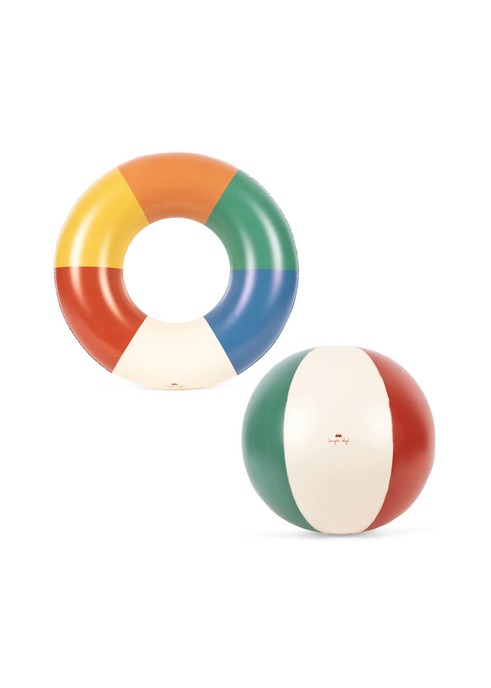 Konges Slojd/SWIM RING AND BEACH BALL SET/MULTI/浮き輪とビーチボールセット