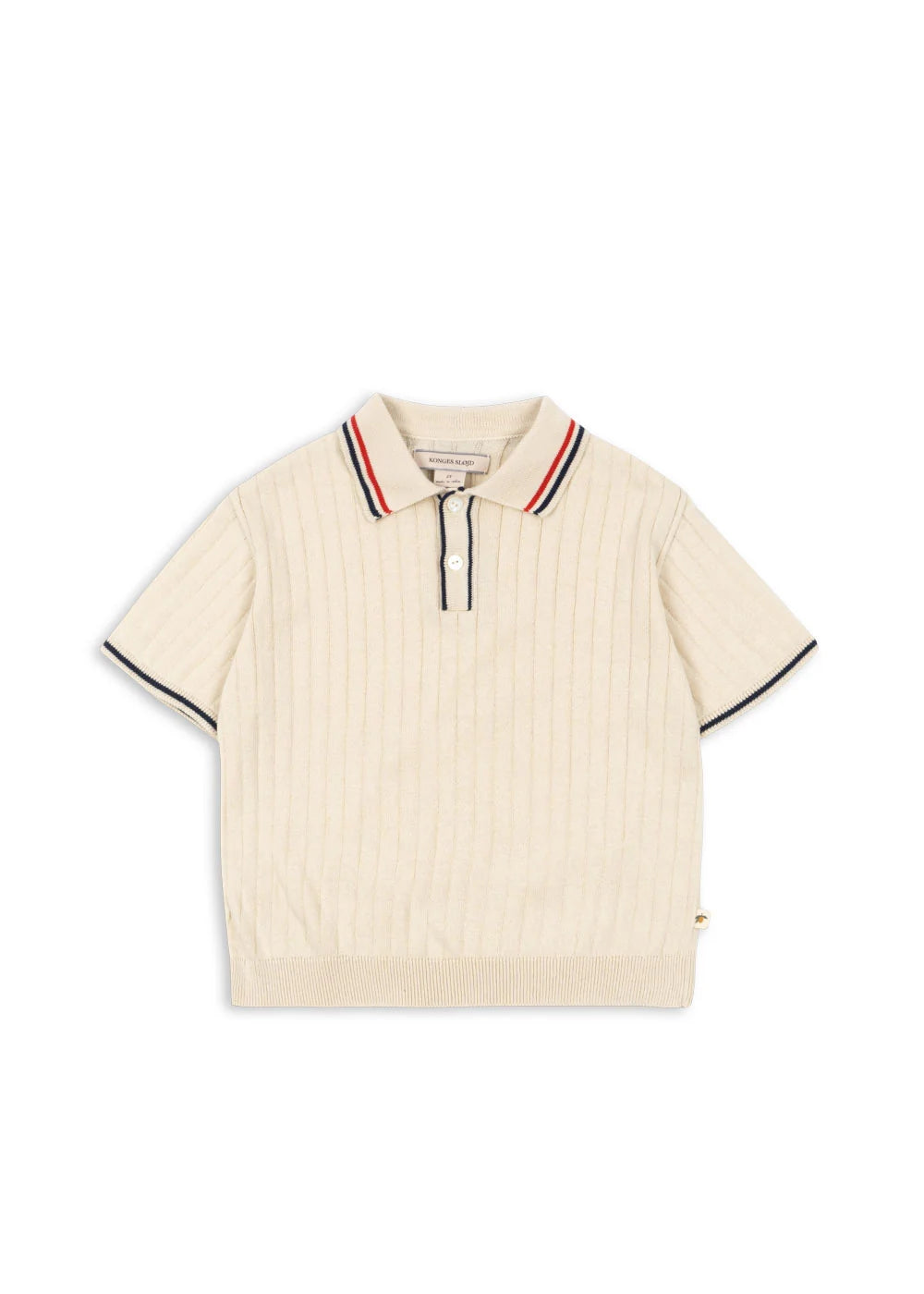 Konges Slojd/MIO KNIT POLO GOTS/ALMOND MILK/ポロシャツ【2歳/3歳/4歳】