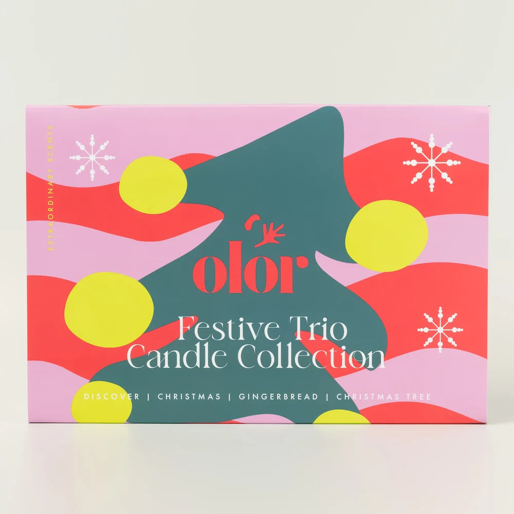 olor/Gift Box - Festive Trio Candle Colleciton