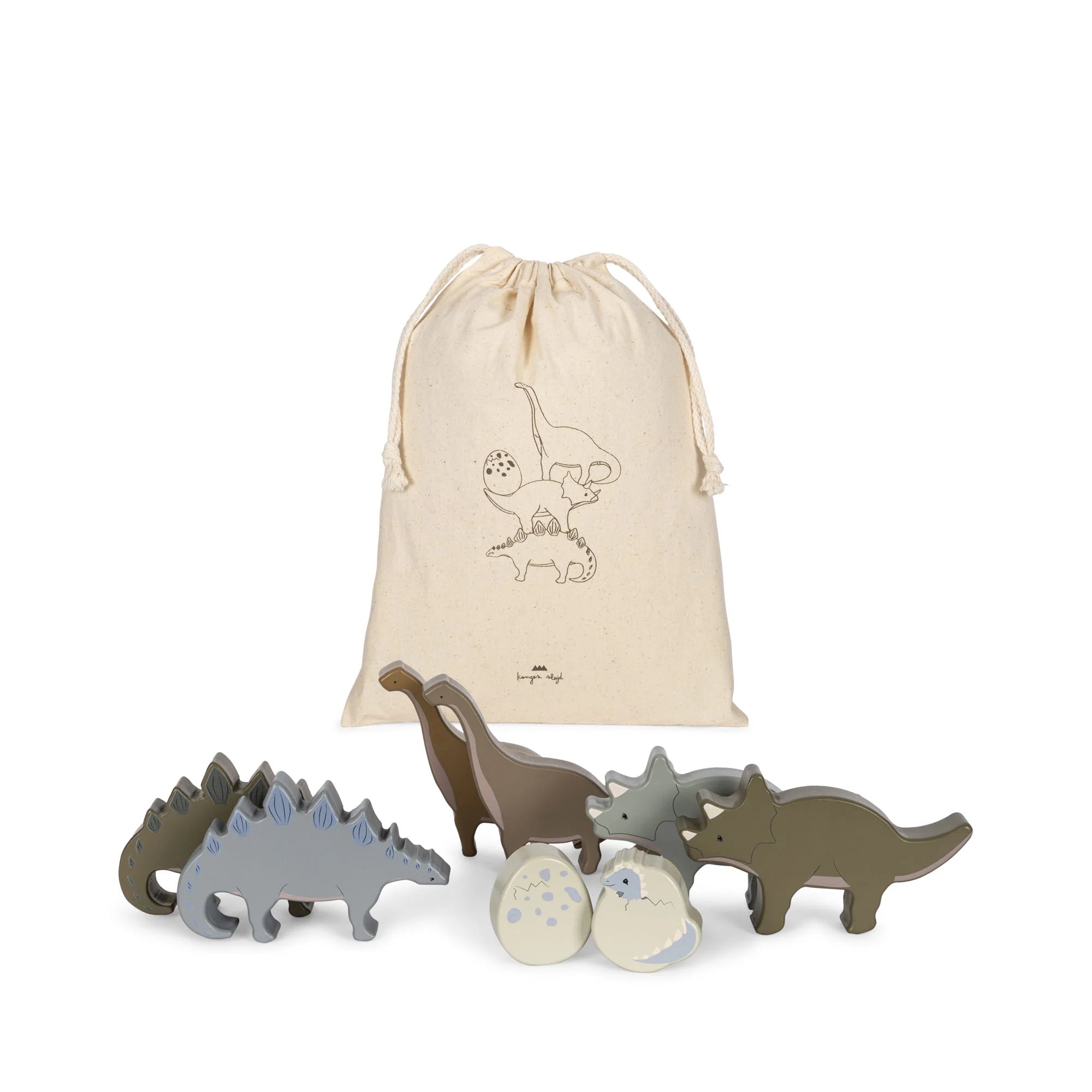 Konges Slojd/WOODEN DINOS FSC 木製ブロック