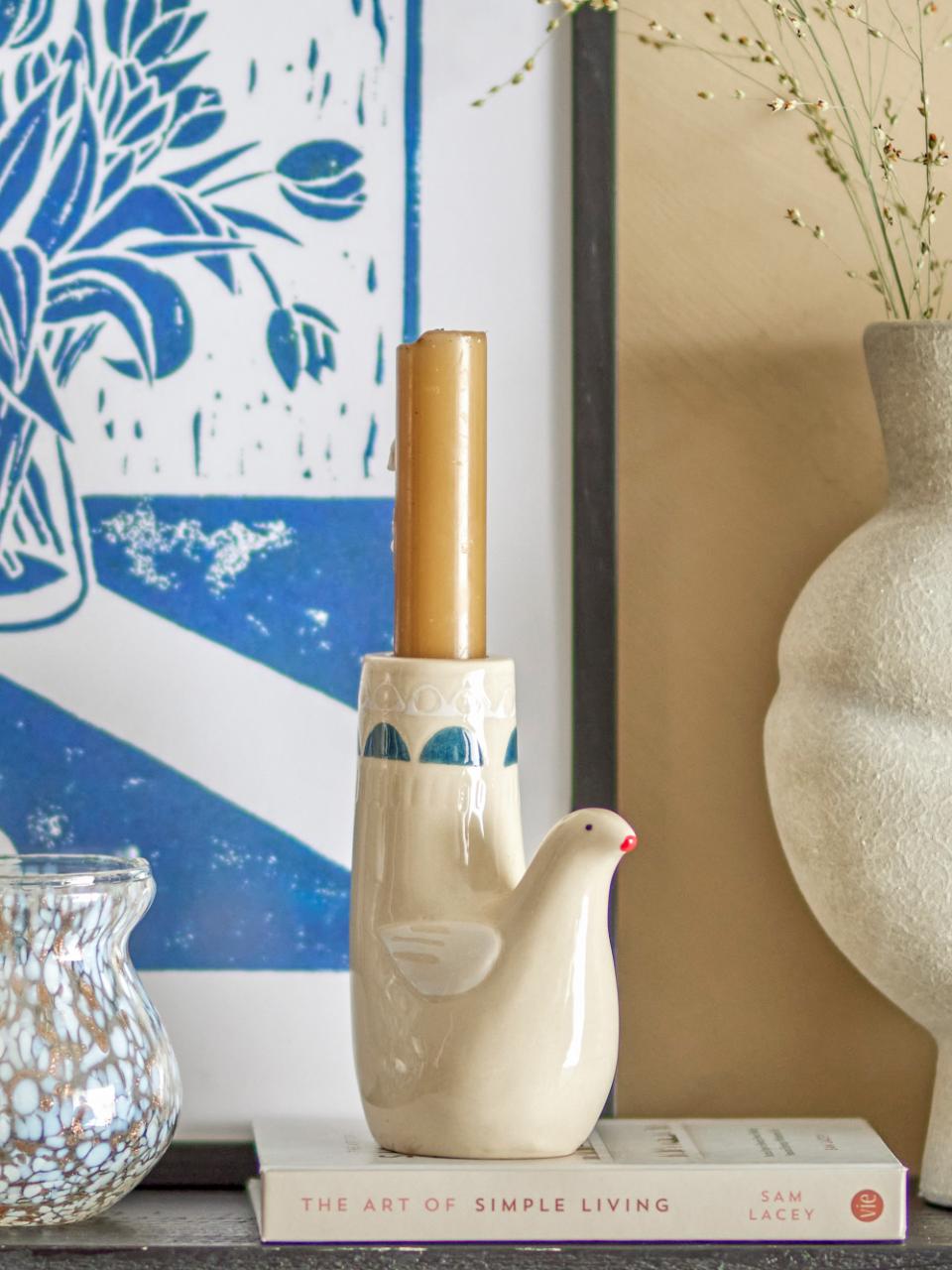 Bloomingville/Trudy Candle Holder White キャンドルホルダー