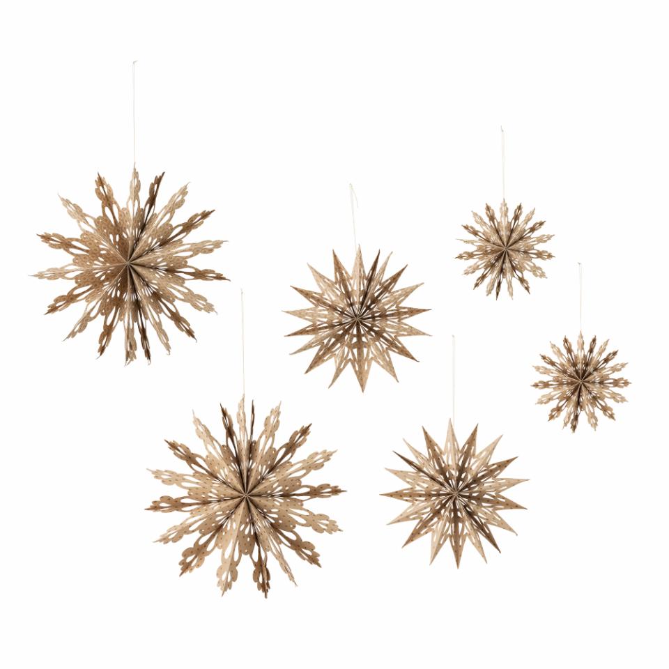 Bloomingville/Star Ornament ペーパーオーナメント Set of 6
