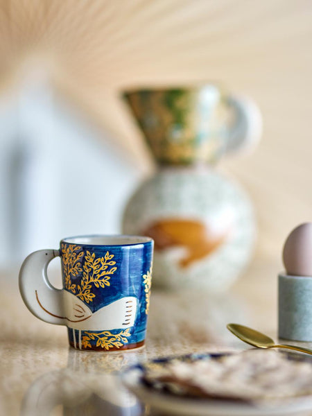 Bloomingville/Hezha Cup 【Blue/Nature】 – HOWMORE LIVING