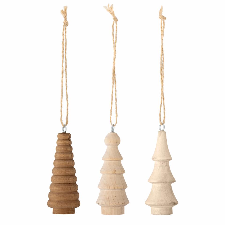 Bloomingville/Jivan Ornament, Nature, Wood 3点セット