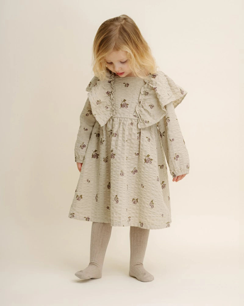 garbo&friends/Seersucker LS Dress 1-2y/3-4y (長袖ワンピース)