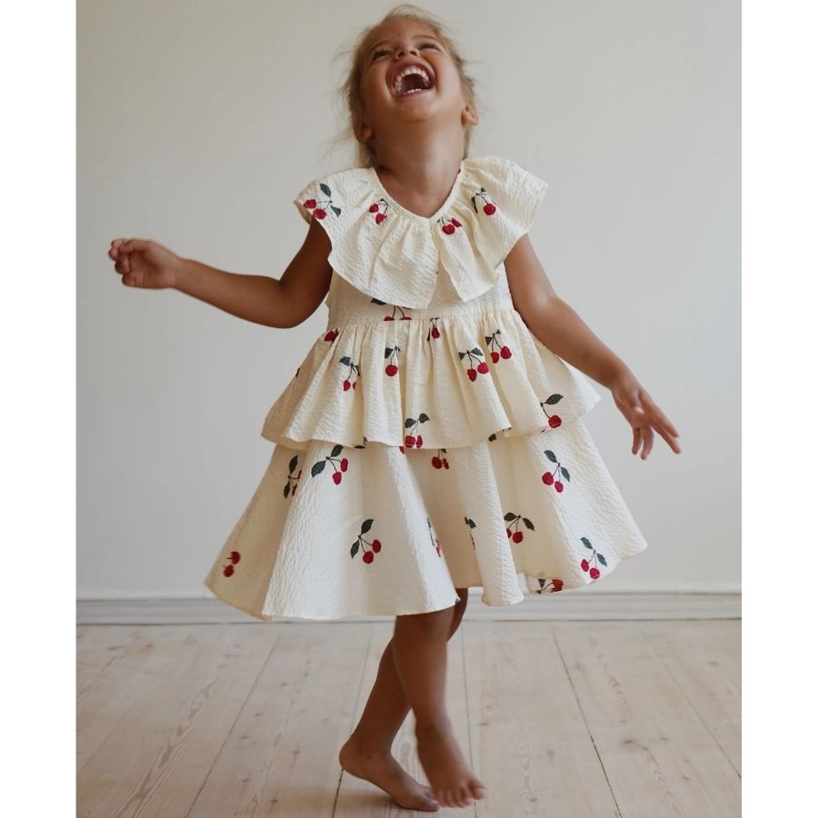 Konges Slojd/ LUNELLA DRESS/MON GRAND CHERRY/ドレス【2歳/3歳】