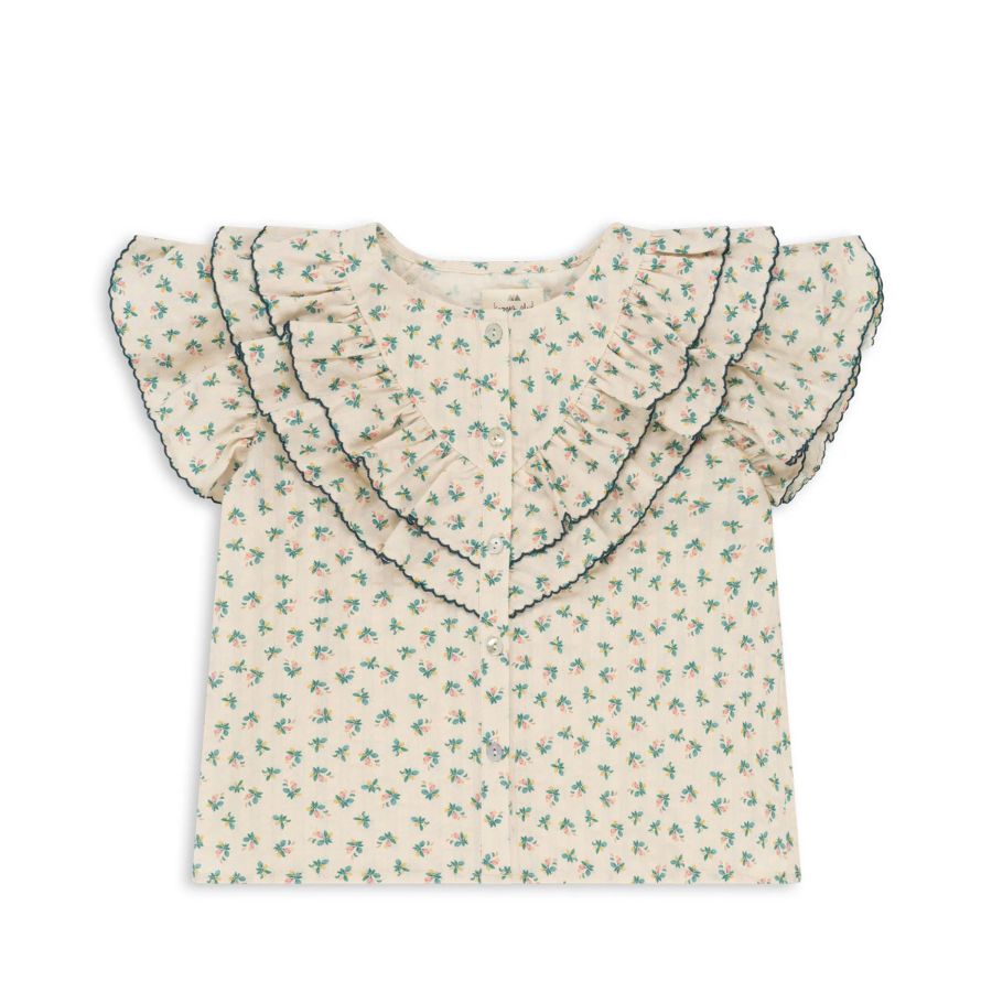 Konges Slojd/ KIM FRILL SS SHIRT GOTS/ FLEUR COLORE【2歳/3歳】