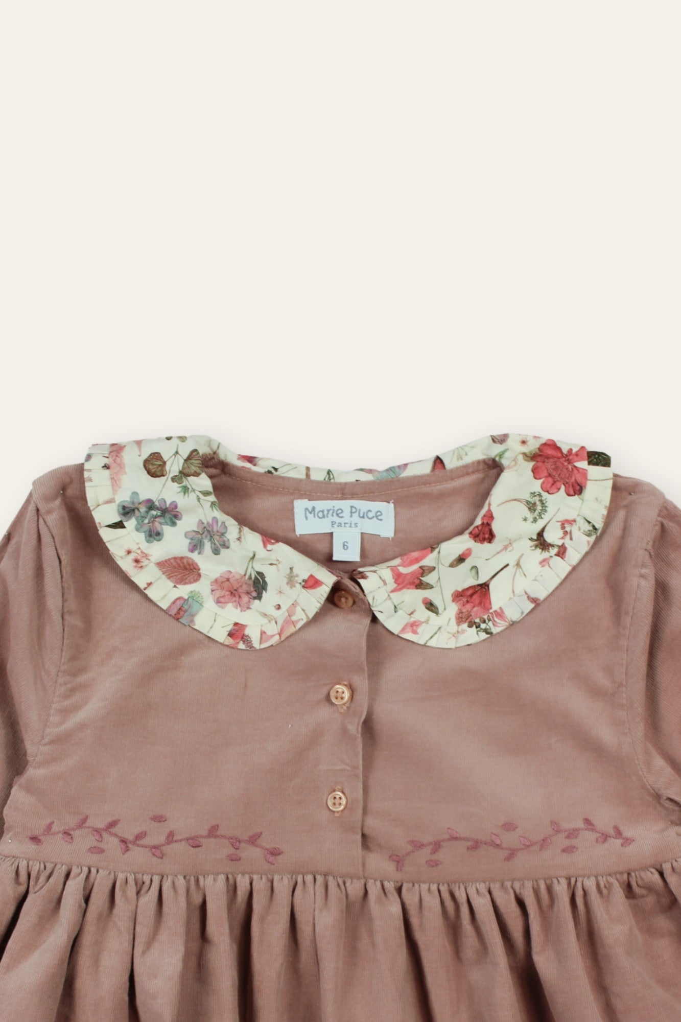 Marie Puce/Pauline Dress ローズ【3Y・4Y】