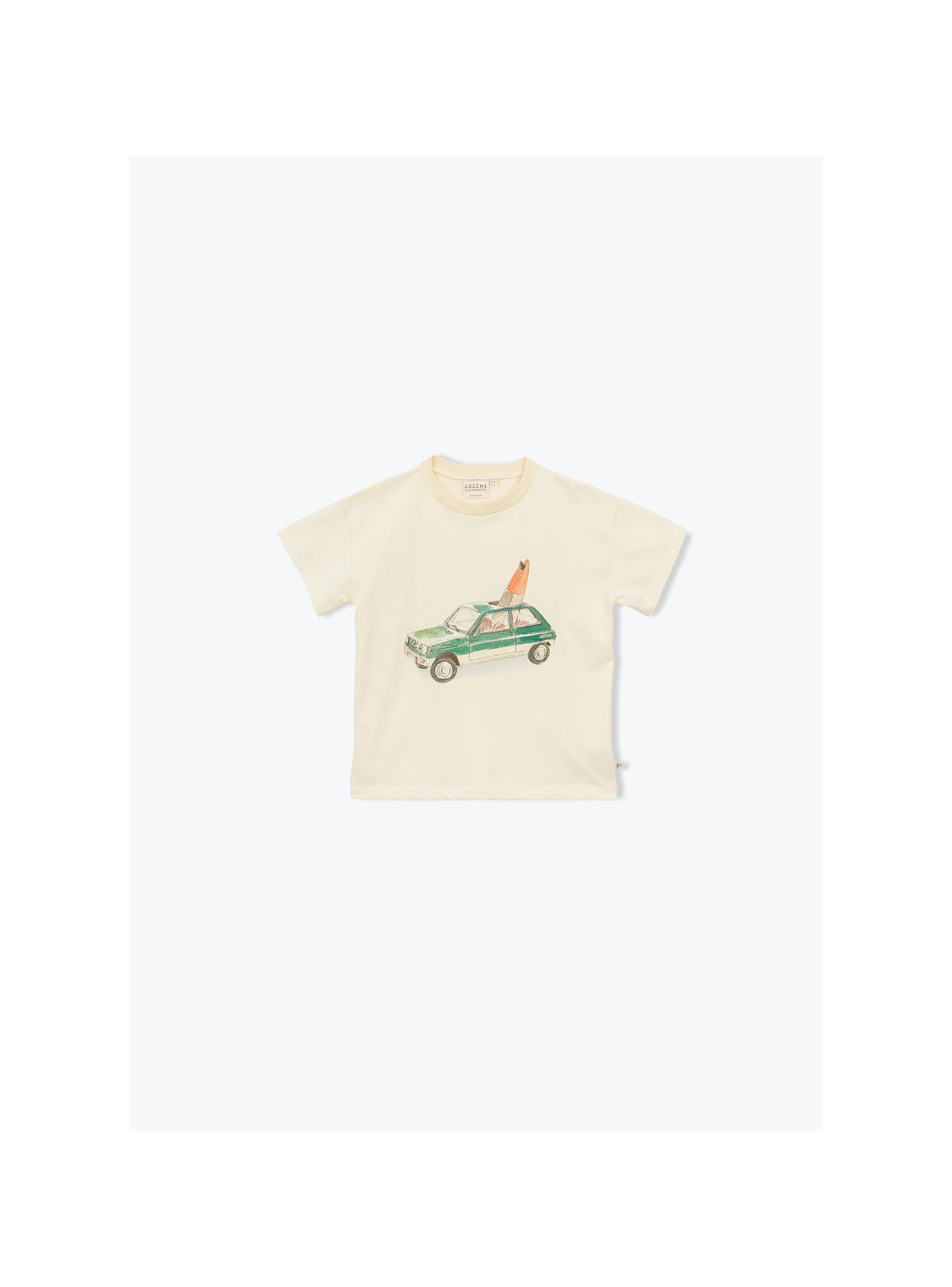 ARSENE ET LES PIPELETTES/ECRU Tシャツ【3Y/4Y】