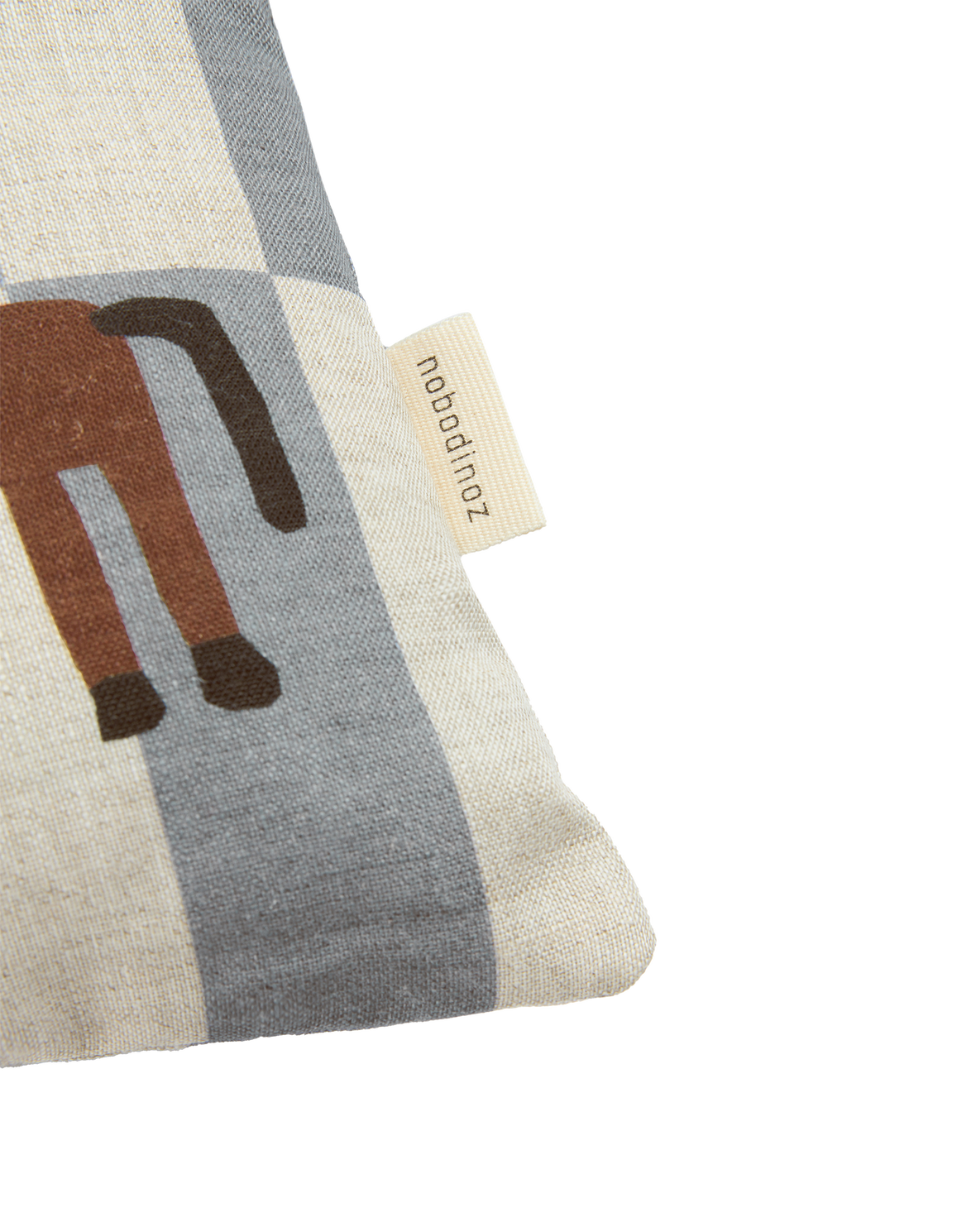 NOBODINOZ/フレンチリネン REC CUSHION/33x22【3種】