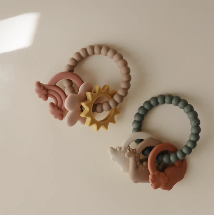 Mushie/Teething Ring　リング歯固め【Dino/Space/Nature】