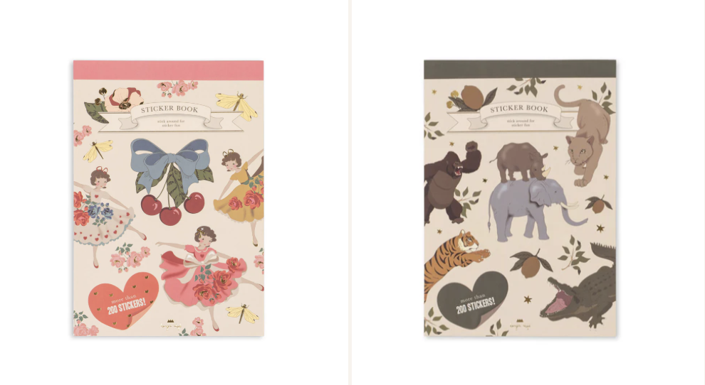 Konges Slojd/ A STICKER A DAY/ シール帳 【PINK/TIGER】