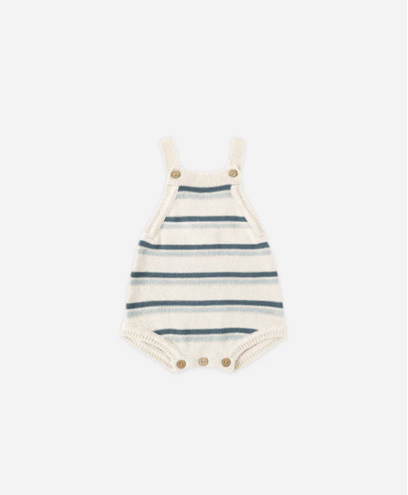 QUINCY Mae/TATUM ROMPER /OCEAN STRIPE /ロンパース【6-12M】