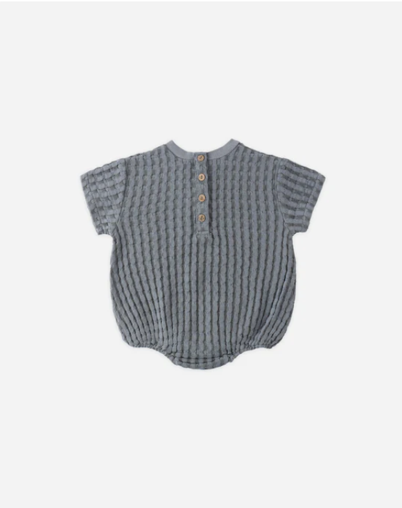 QUINCY Mae/RELAXED BUBBLE ROMPER /OCEAN /ロンパース【6-12M】
