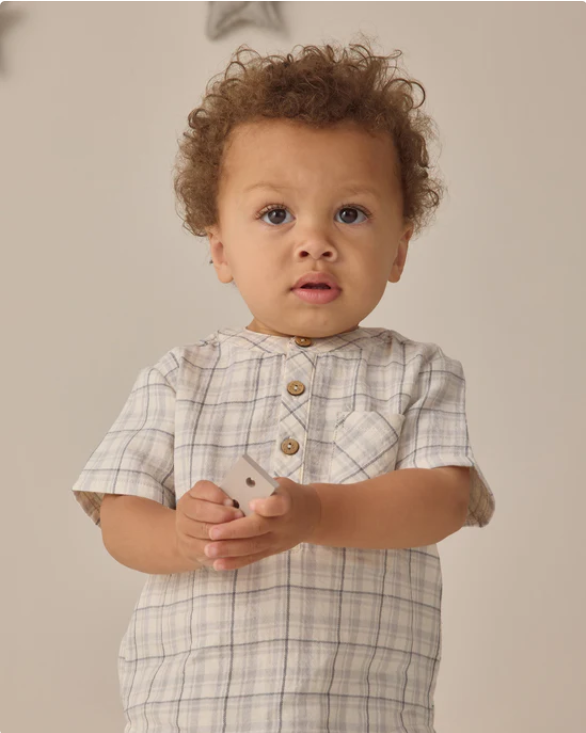 QUINCY Mae/JAXSON SHIRT /BLUE PLAID /シャツ【18-24M/2-3Y】